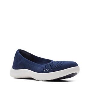 Clarks Cloudsteppers blue Adella moon slip on shoes size 7.5M